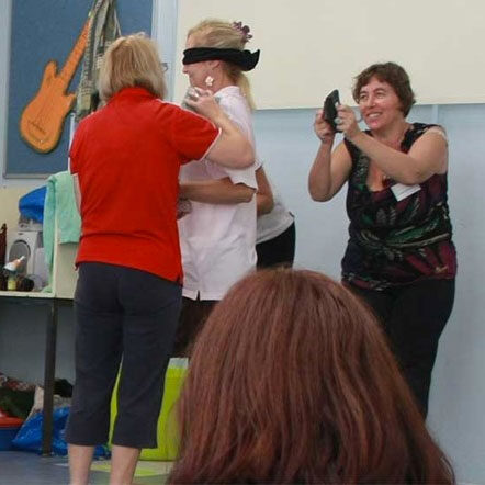 Guardians and educators participating in activities